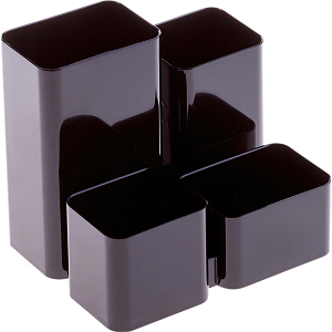 Подставка-органайзер д/канц.мелочей Attache Юниор 4отделения черный