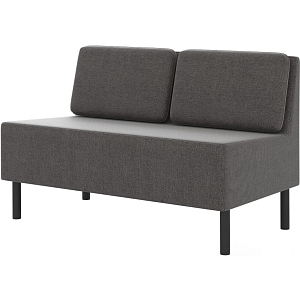 Модуль прямой 0MX_ТF_М27 Select 2-М, ткань рогожка серый