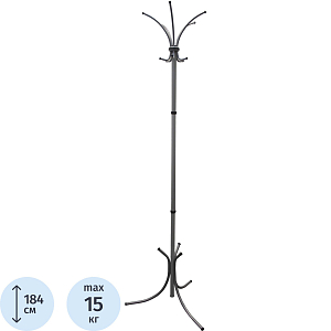 Вешалка TI_напольная Нова-3 алюминий
