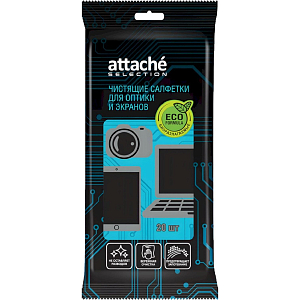 Салфетки Luscan д/экранов, биоразлагаемые, 20 шт, 110х190