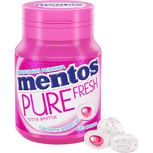 Жевательная резинка Mentos Pure Fresh Тутти-Фрутти, 54г