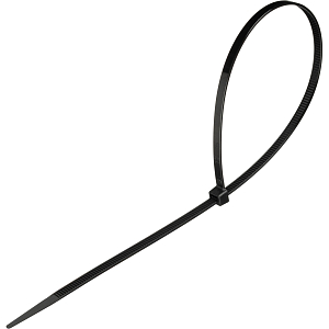 Стяжка (хомут) 350 мм x 4,8 мм,Bigtech BT-CT-350-48-B,нейлон,черн,100 шт/уп