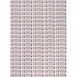 Индикатор стерилизации ПАР ИнТЕСТ-ПФ1 121/20, 134/4, 500 шт.,  б/ж