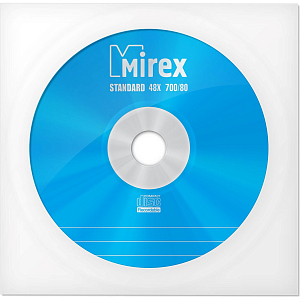 Носители информации CD-R, 48x, Mirex Standard, конверт/1, UL120051A8C