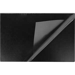 Коврик на стол Attache 380х590мм черный с прозрачным листом РФ