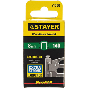 Скобы для степлера закал., тип 140, 8мм, 1000 шт STAYER 31610-08
