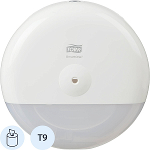 Диспенсер для туалетной бумаги Tork SmartOne T9 мини 681000 белый