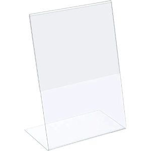 Ценникодержатель настольный из акрила вертикальная L-образная ACR-PRICERA4