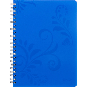 Бизнес-тетрадь Комус Русская серия синий А5 96л.плас.обл.клетка,евро