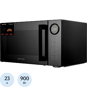 Микроволновая печь BRAYER 2506BR,900Вт,23л,цифр.упр,9 реж,LED дисп, гриль