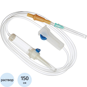 Система переливания р-ров одноразовая (пластик. игла) SFM 21G (0,8х40)