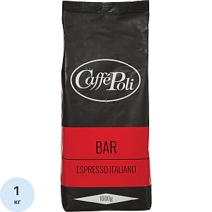 Кофе Caffe Poli Bar в зернах, 1 кг.