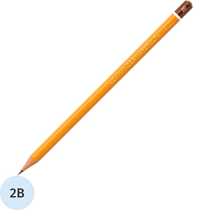 Карандаш чернографитный KOH-I-NOOR 1500/2B б/ласт, Чехия