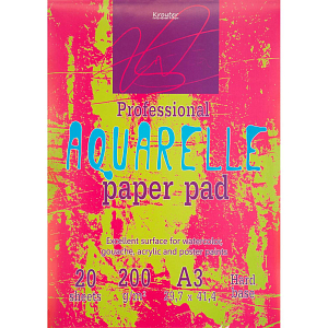 Альбом для акварели Kroyter 20л,А3,склейк,блок ГОЗНАК,200гр,тв.подлож,02625