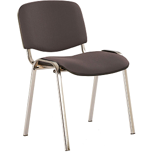 Стул 0MX_UA_EChair Rio(ИЗО/ISO) серая ткань C-38, каркас хром,поперечина 18