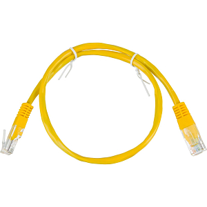 Патч-корд BigTech OPCC019 UTP CCA кат.5e/0.5м/литой/многожильн (желтый)