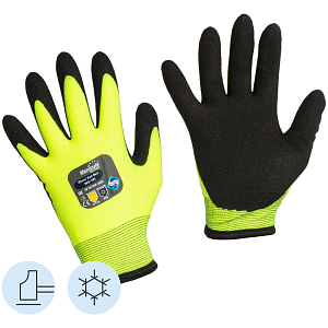 Перчатки защитные нейлон/ПВХ Manipula ЮНИТ ХАЙ ВИЗ (TNHА-33/WG-781) р9