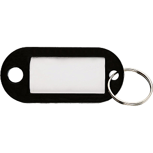 Бирки для ключей 10 шт/уп, черная