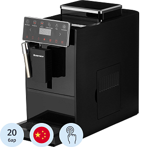 Кофемашина автоматическая BigTech KСМ304, 1,2 л, зерна 250г, черная