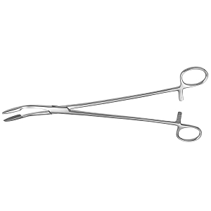 Корнцанг изогнутый для перевязочного материала и тампонов, 260 мм