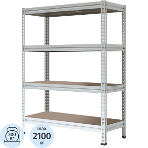 Стеллаж металлический P_МС-Т 15764-2.0   с 4-мя полками 1550х785х2000