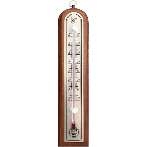 Термометр комнатный 3,9х18,8см., светлое дерево (466106)