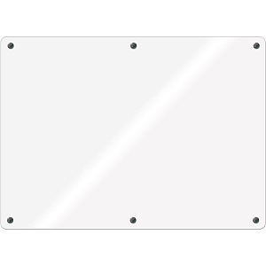 Доска стеклянная магнитная, 100х200, Attache, белый