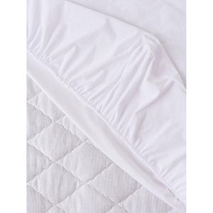 Наматрасник Luscan 90х200, махра, водонепроницаемый, чехольный, белый