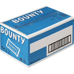 Шоколадный батончик Bounty с мякотью кокоса, 3кг