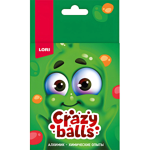 Набор для опытов Crazy Balls Оранж, зелен и сирен шарики,Оп-102