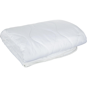 Одеяло Luscan 140х205 стег, кант, 300-350гр/м2 (холлофайбер/микрофибра),бел