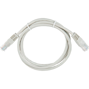 Патч-корд BigTech OPCC002 UTP CCA кат.5e/1м/литой/многожильный (серый)