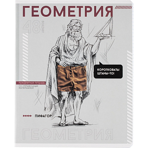 Тетрадь предметная  ГЕОМЕТРИЯ ЯРКИЕ ДЕТАЛИ /48 л., А5+,клетка/67538