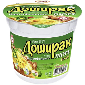 Картофельное пюре Доширак с курицей, 24штx40г