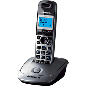 Радиотелефон Dect Panasonic KX-TG2511RUT темно-сер метал/чер(KX-TG2511RUT)