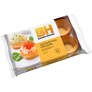 Тарталетки Baker House из песочного теста оригинальные, 180гр
