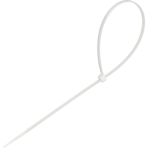 Стяжка (хомут) 300 мм x 3,6 мм,Bigtech BT-CT-300-36-W нейлон,бел, 100 шт/уп