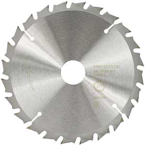 Диск пильный по дереву EDGE by PATRIOT, d185х24х30/20мм, 24зуб (810010018)