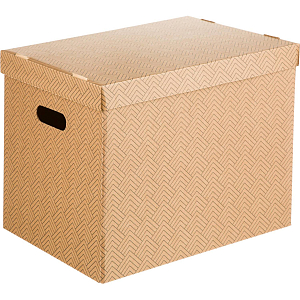 Короб для хранения Attache Графит 390х320х290 усилен.дно ККД-1,бурый,3шт/уп