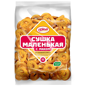 Сушки бараночные Дымка Маленькая с маком, 500г