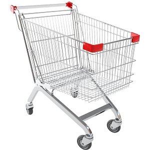 Тележка покупательская SM_А240 БССРЗП красный пластик