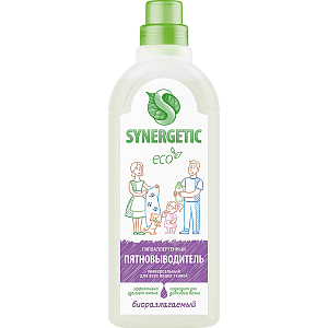 Пятновыводитель SYNERGETIC для одежды гипоаллергенный без запаха 1л