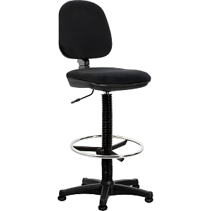 Кресло кассира UN_Metro gtsN3 Ring Base высокая база / ткань черная c11.x