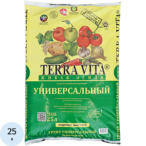 Грунт Живая Земля (универсал) 25 л для овощных, ягодных, цветов