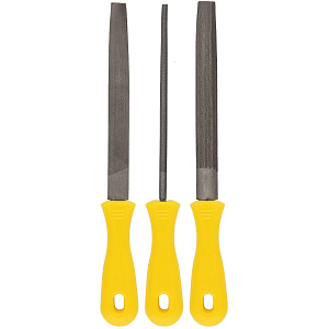 Набор напильников БИБЕР 85307 МАСТЕР 3шт, 250мм