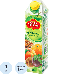 Сок Сады Придонья мультифруктовый с мякотью 1л