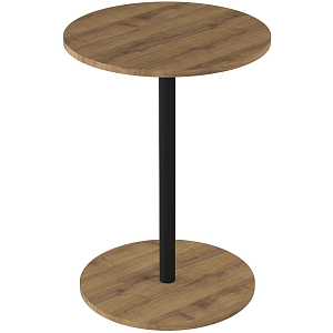 Стол журнальный KF_КАТ (9478232201)мет. черн./МДФ дуб вотан,черн