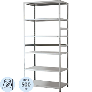 Стеллаж металлический 0MX_ MS Standart 200/100x50/6 полок