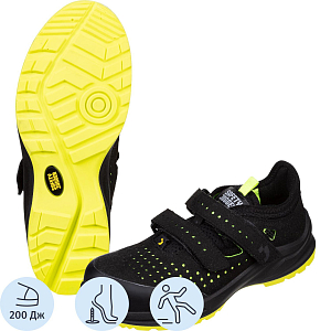 Полуботинки Safety Jogger MODULO S1PS SANDAL BLK р.43