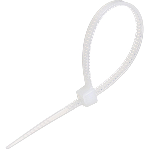Стяжка (хомут) 100 мм x 2,5 мм,Bigtech BT-CT-100-25-W,нейлон,бел.,100 шт/уп